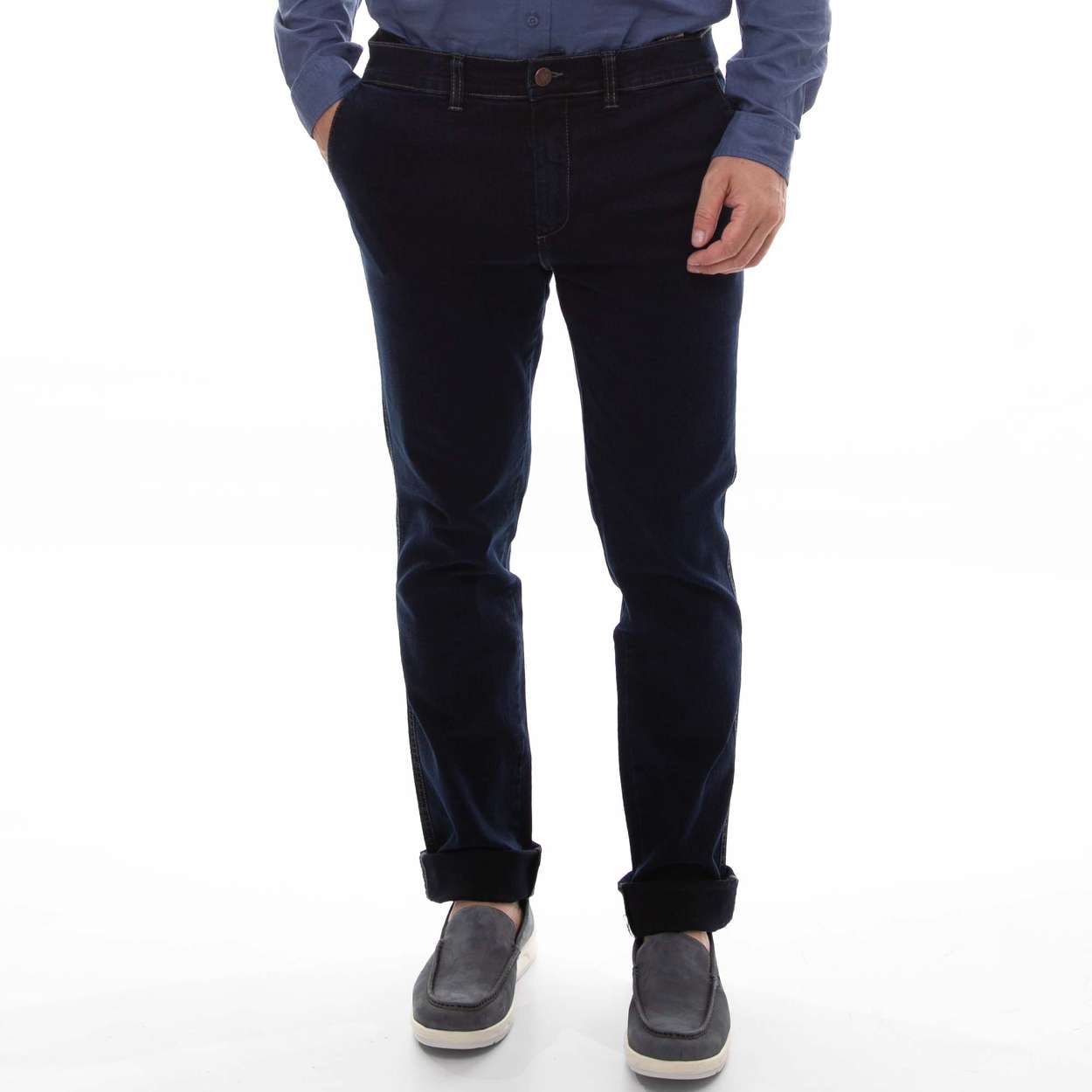 Jeans Slim Bolso Faca C/ Elast. Moovexx