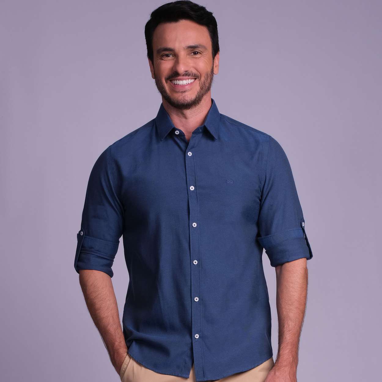 Cam.m/L Slim Easy Iron Oxfordine