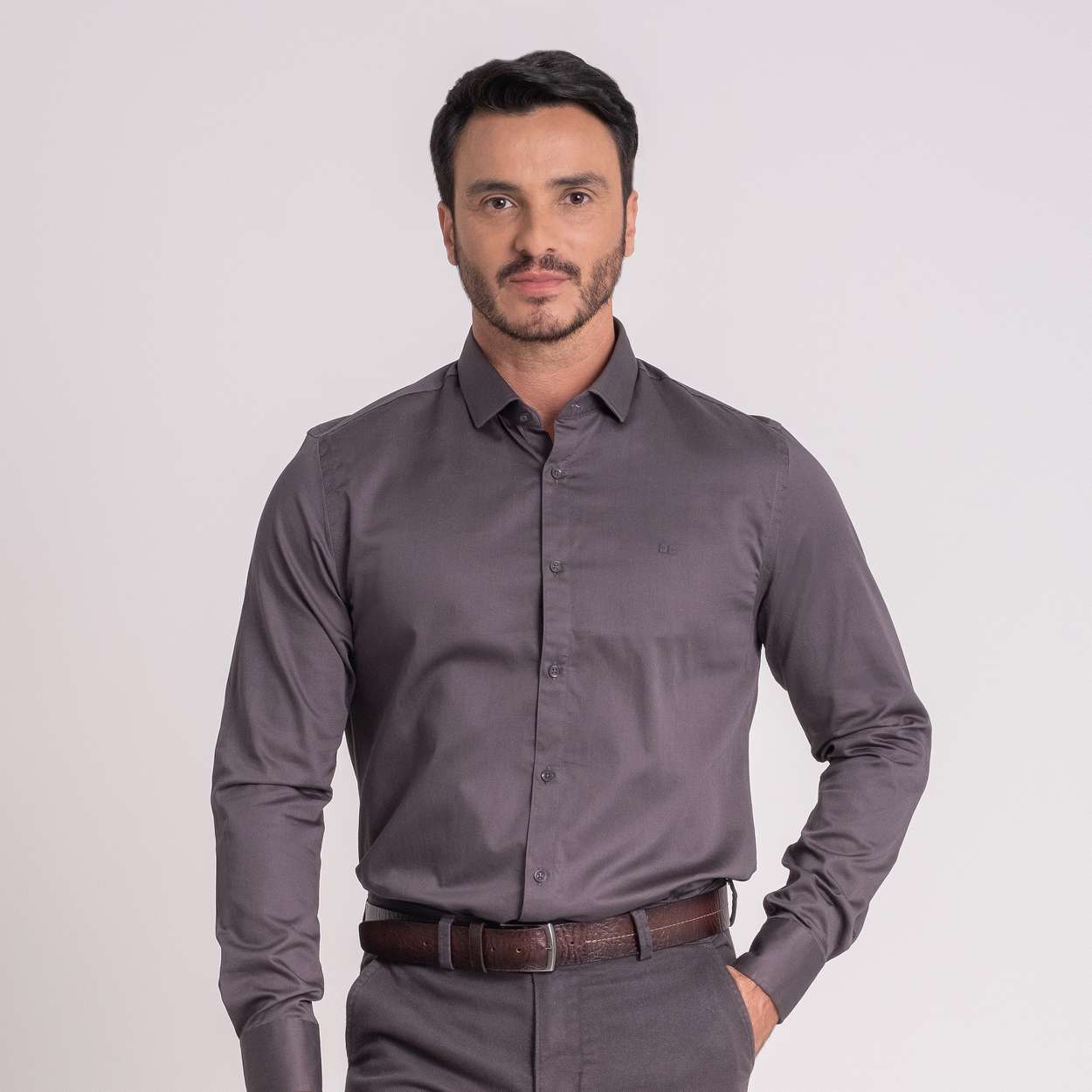 Cam.m/L Slim Fio 80 Acetinado Liso