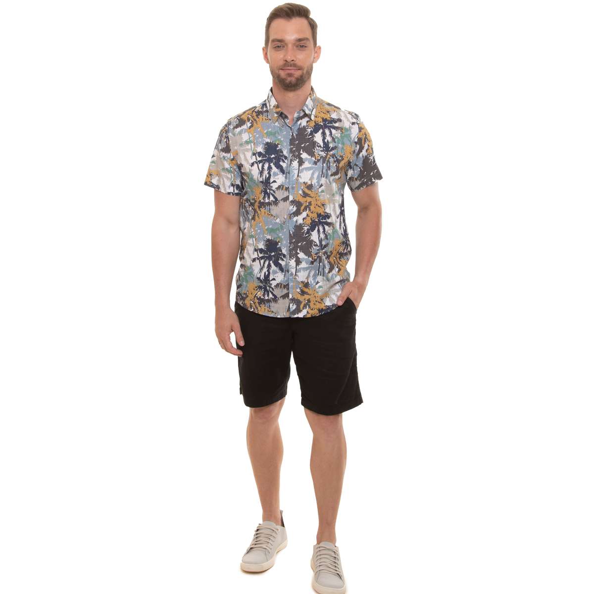 Cam.m/C Slim Algod. Rami Floral