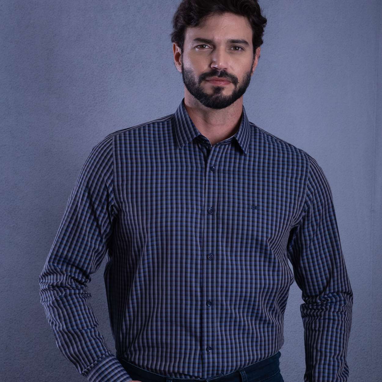 Cam.m/L Slim Quad. Jacquard Fio Egipcio