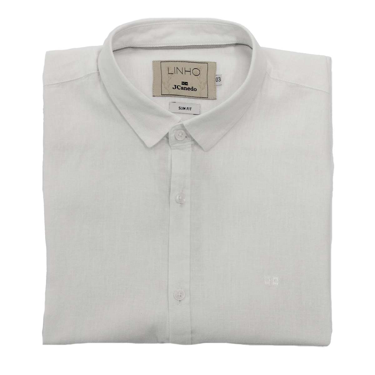 Cam.m/C Slim Linho Misto Lisa