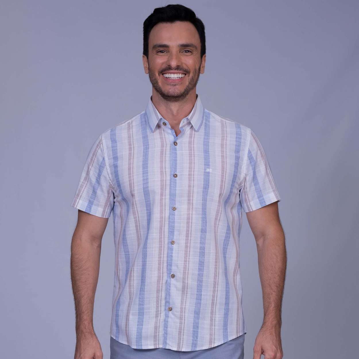 Cam.m/C Slim Rami Alg.listras Jacquard