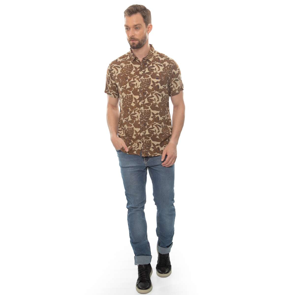 Cam.m/C Slim Viscose Floral