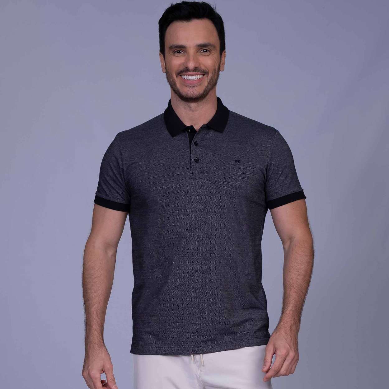 Polo M/C M.malha Jacquard
