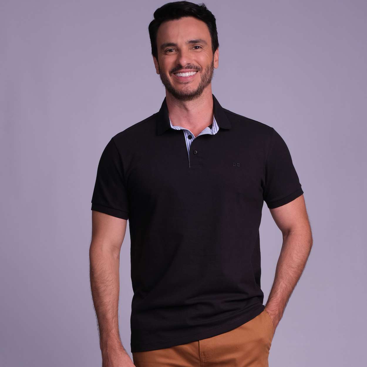 Polo M/C Piquet Lisa C/Elastano