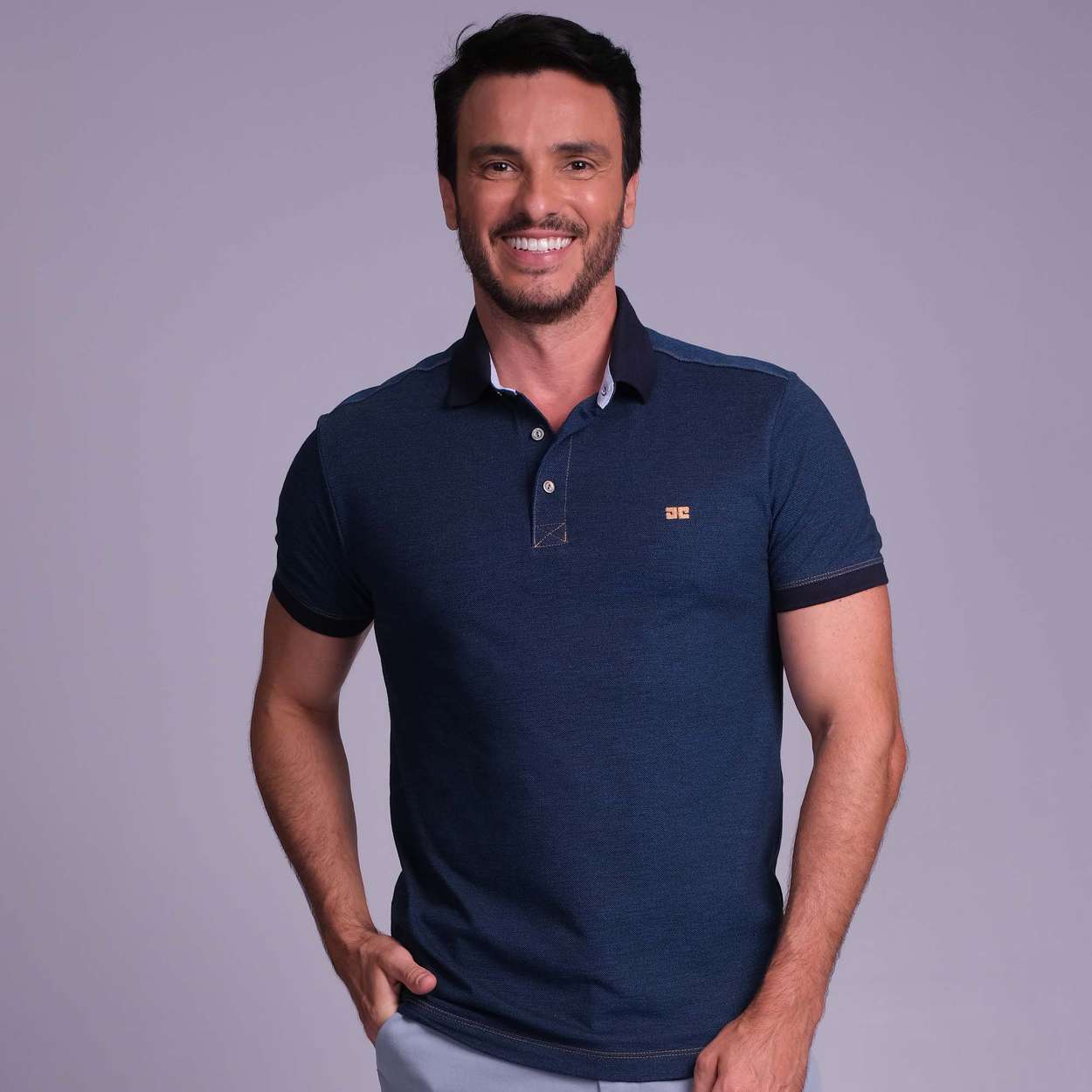 Polo M/C Piquet Premium Indigo