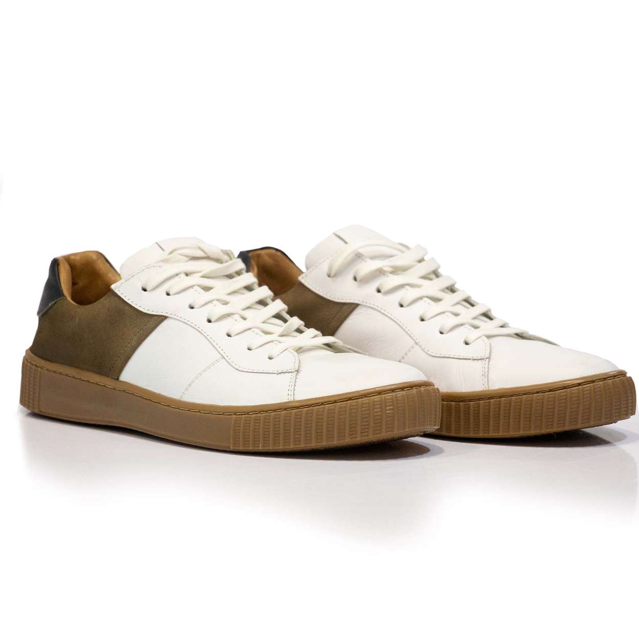 Sapatenis Couro White C/Det.