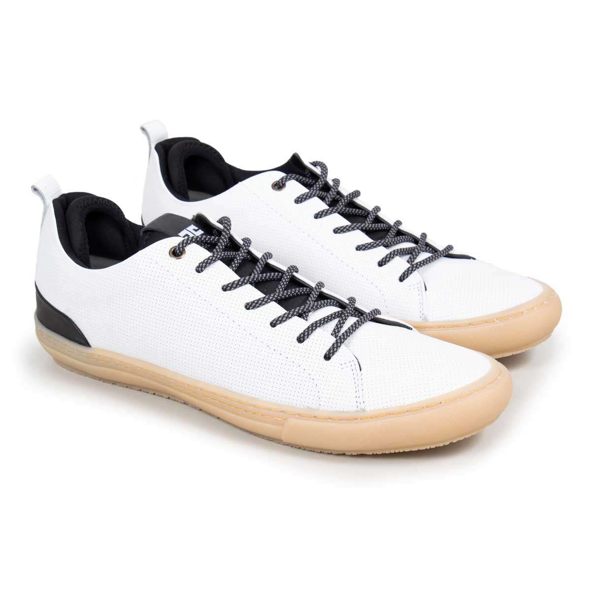 Sapatenis White C/Detalhes Neoprene