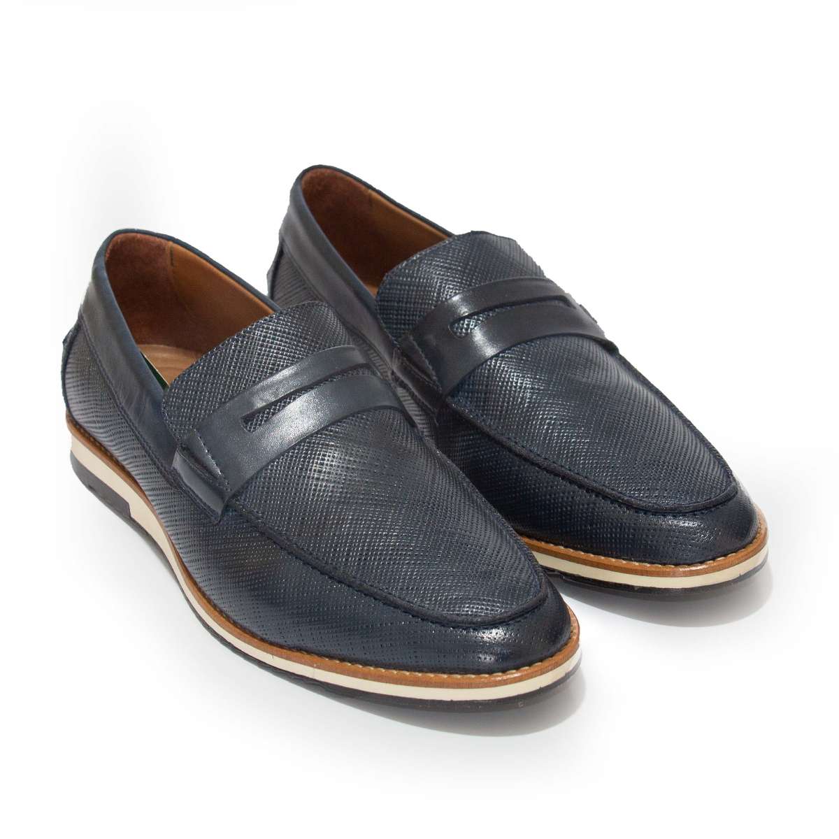 Sapato Casual Couro Det. Textura