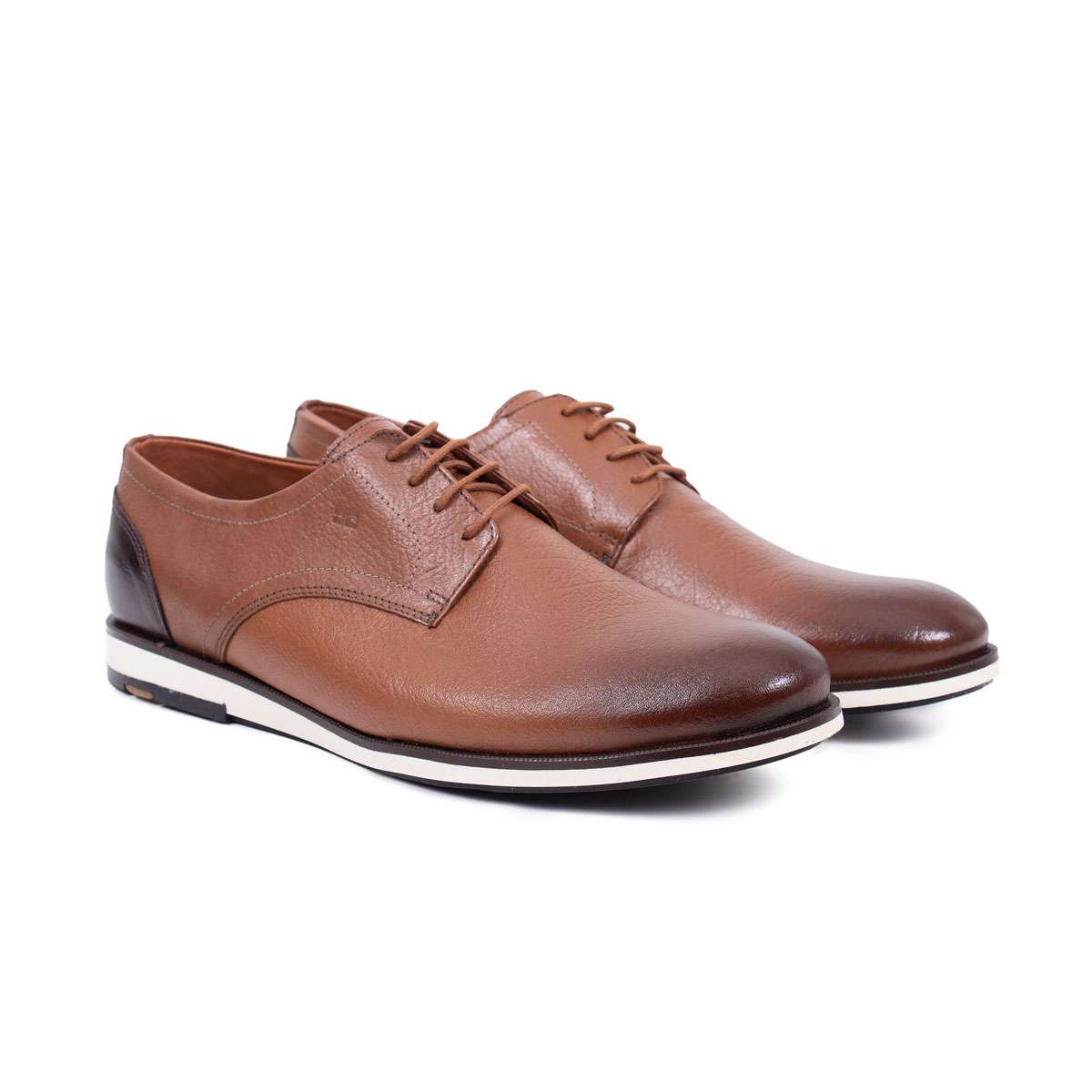Sapato Casual Couro Sola Bicolor