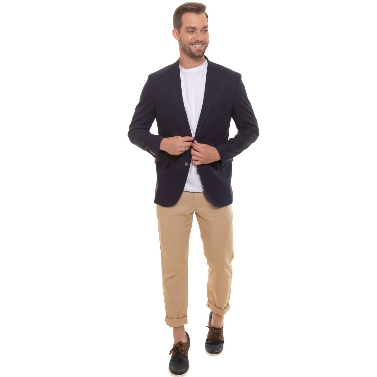 Blazer Slim Linho Misto